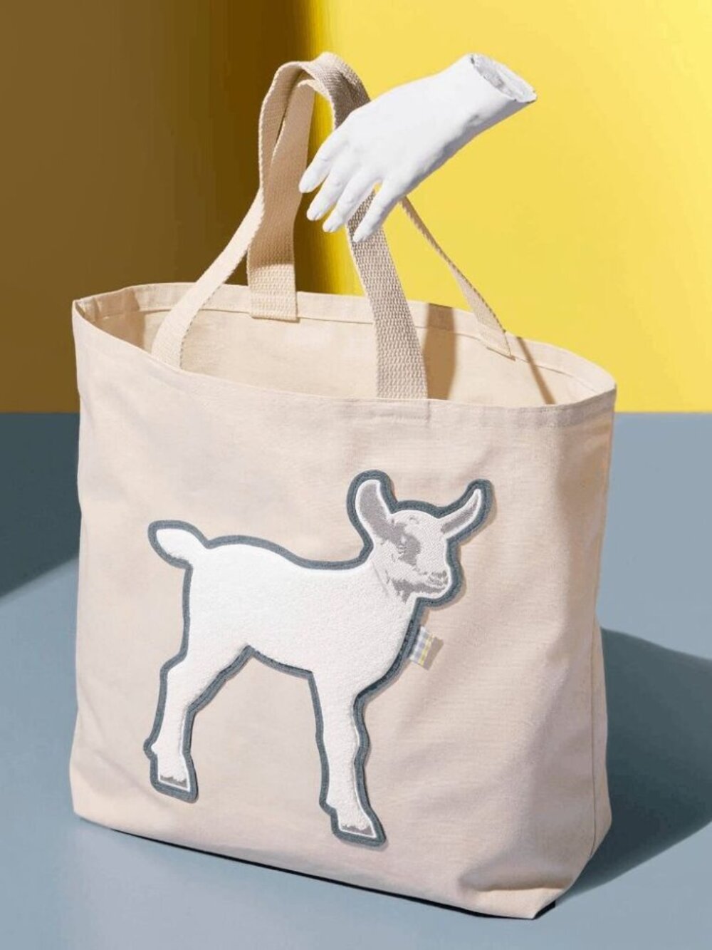 NEW XL Limited Edition Beekman 1802 Goatie Linen Tote
